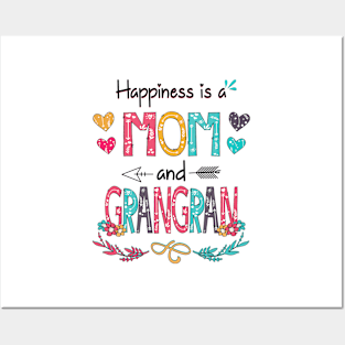 Happiness Is A Mom And Grangran Wildflower Happy Mother's Day Posters and Art